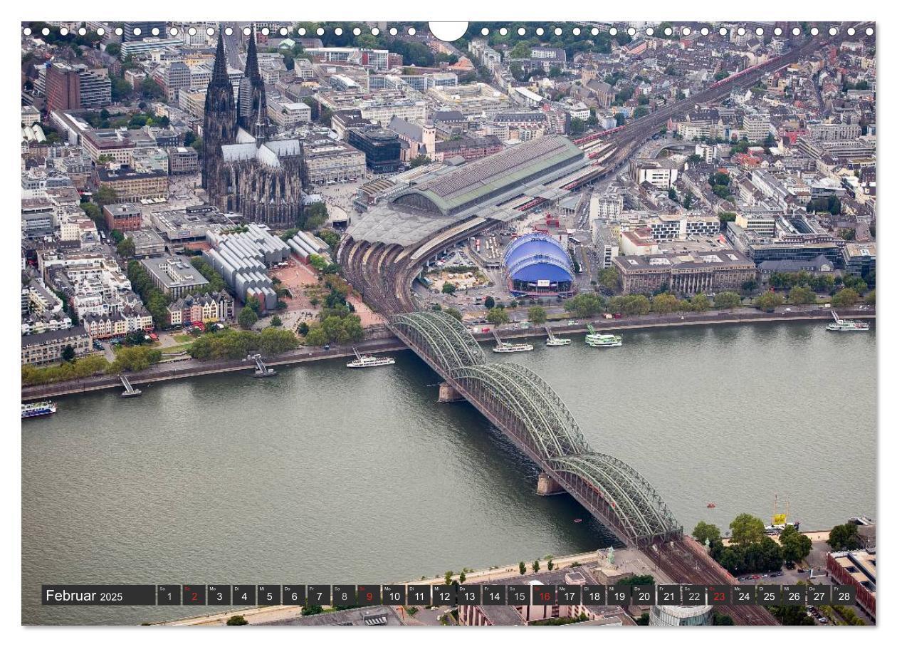 Bild: 9783435663255 | Köln - Die Rheinmetropole aus der Luft (Wandkalender 2025 DIN A3...