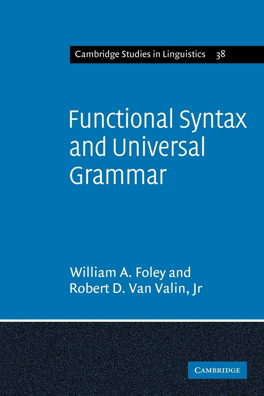 Cover: 9780521269049 | Functional Syntax and Universal Grammar | Foley (u. a.) | Taschenbuch