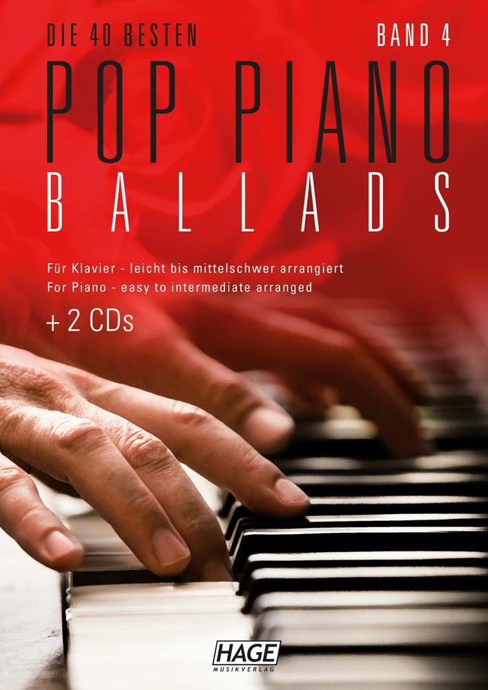 Cover: 9783866264519 | Pop Piano Ballads 4 (mit 2 CDs) | HAGE Musikverlag | Taschenbuch