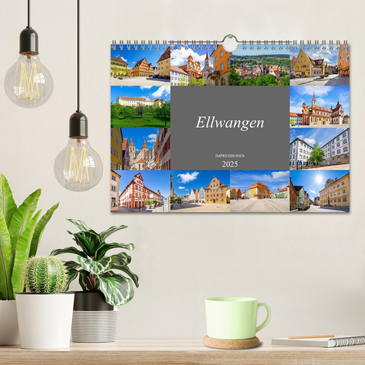 Bild: 9783435057429 | Ellwangen Impressionen (Wandkalender 2025 DIN A4 quer), CALVENDO...