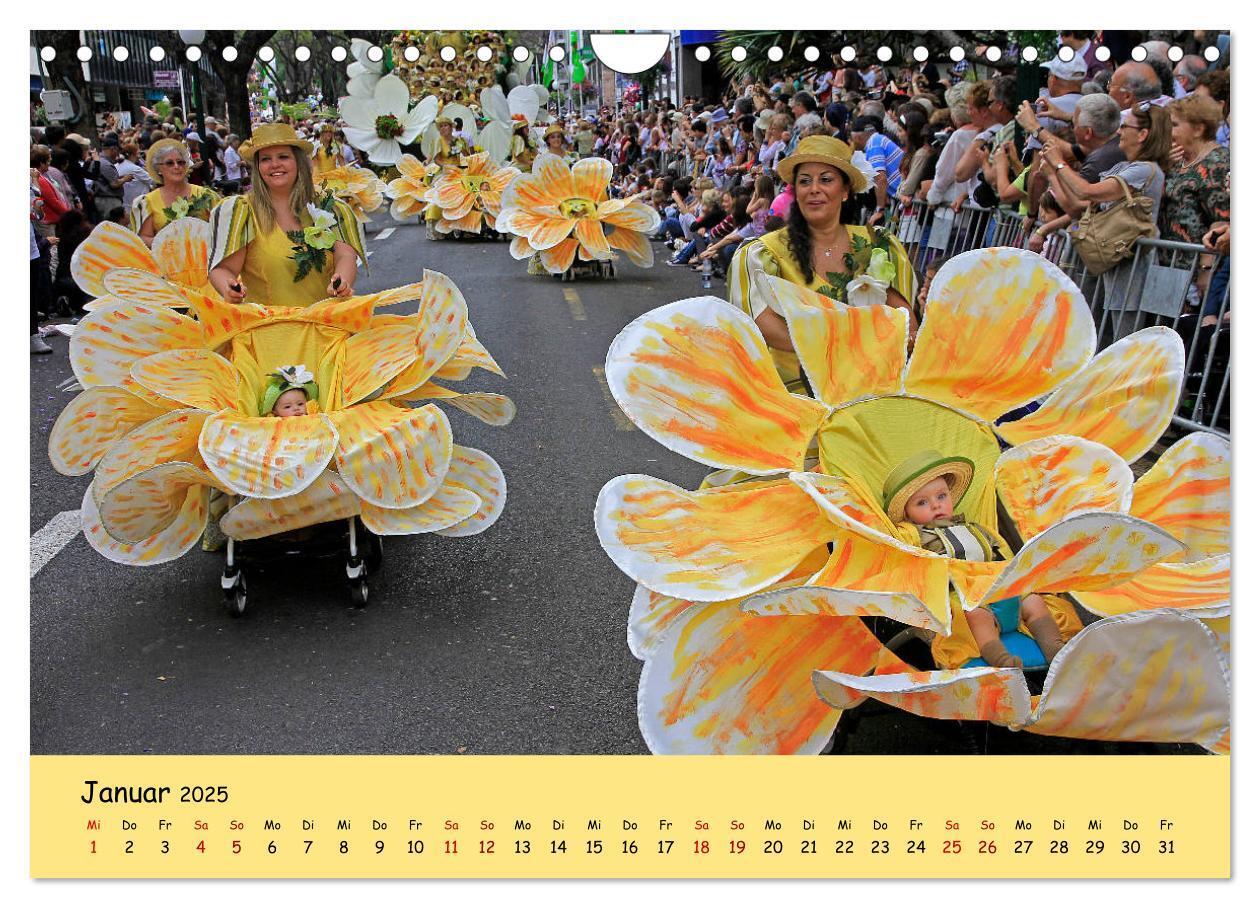 Bild: 9783435457687 | Blumenfest auf Madeira (Wandkalender 2025 DIN A4 quer), CALVENDO...