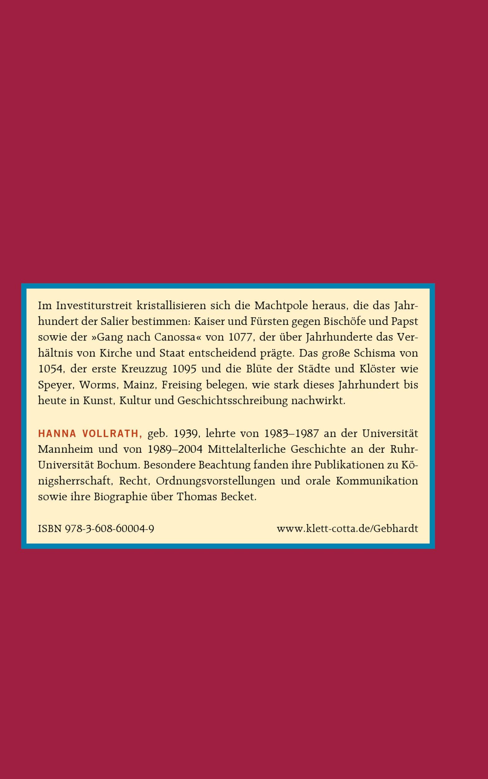 Rückseite: 9783608600049 | Gebhardt: Handbuch der deutschen Geschichte. Band 4 (Gebhardt...