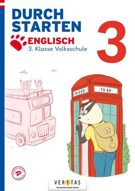Cover: 9783710154553 | Durchstarten Volksschule 3. Klasse. Diego to go! - Englisch -...