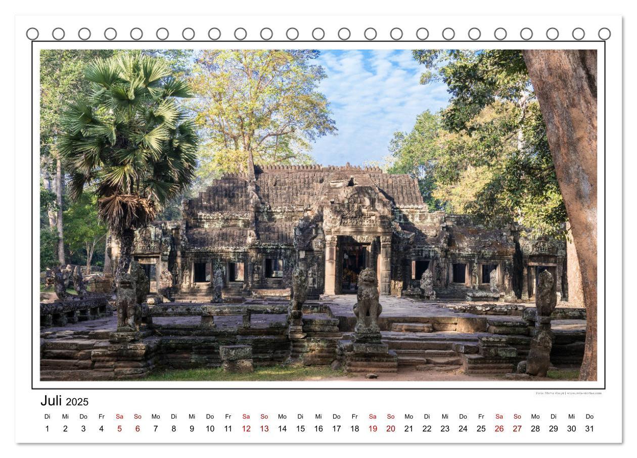 Bild: 9783435078349 | ANGKOR - IM REICH DER KHMER (Tischkalender 2025 DIN A5 quer),...