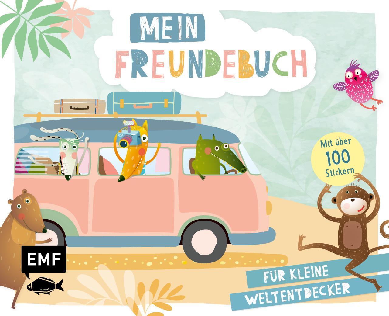 Cover: 9783745910001 | Mein Freundebuch - Mit 100 Stickern für kleine Weltentdecker | Buch