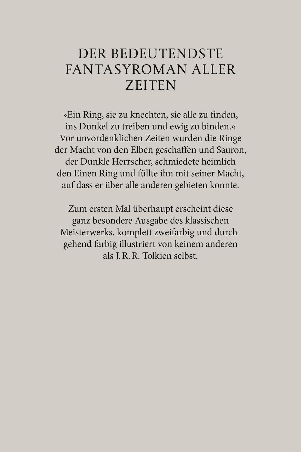 Rückseite: 9783608980806 | Der Herr der Ringe | mit Illustrationen des Autors | J. R. R. Tolkien