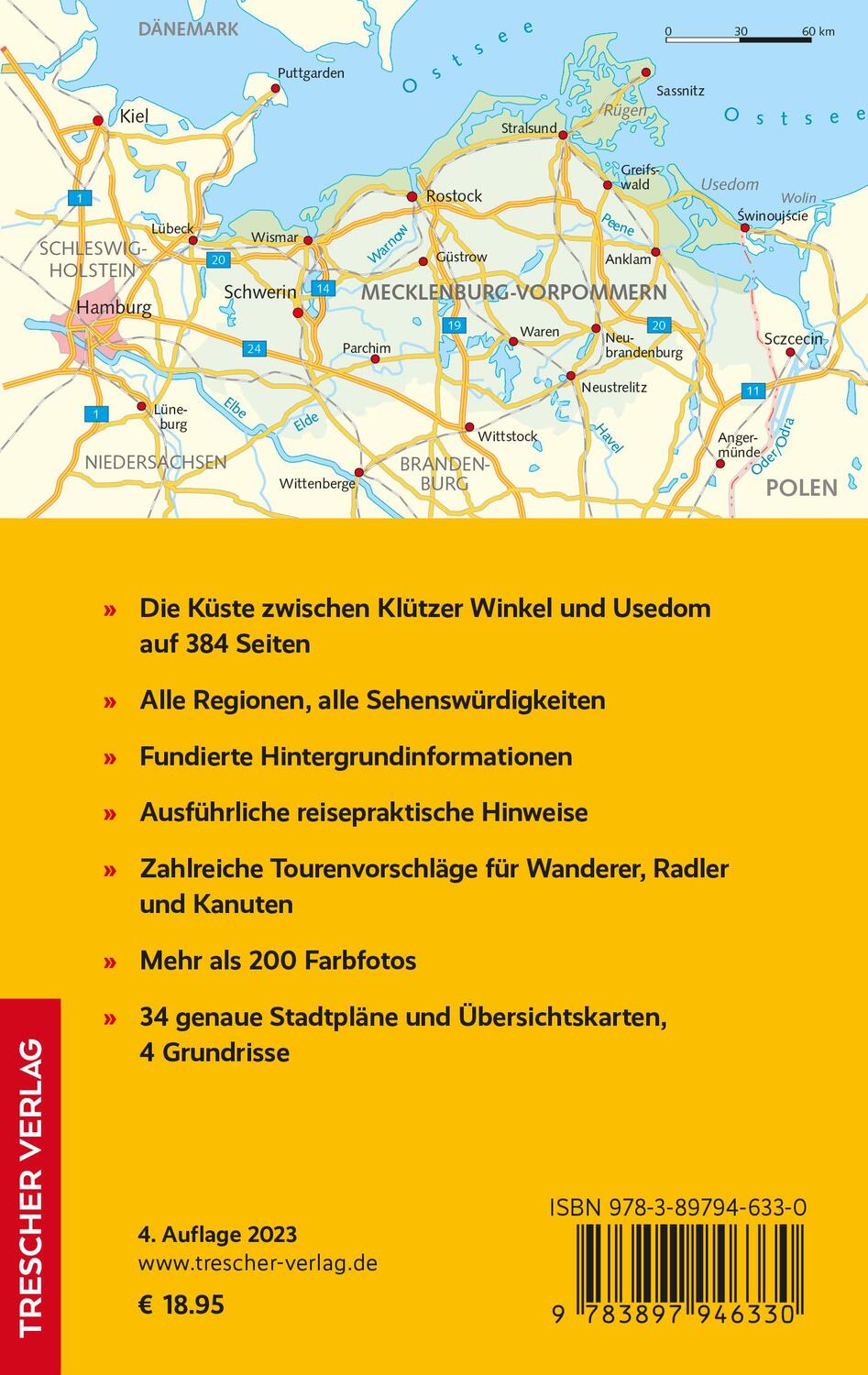 Rückseite: 9783897946330 | TRESCHER Reiseführer Ostseeküste Mecklenburg-Vorpommern | Taschenbuch