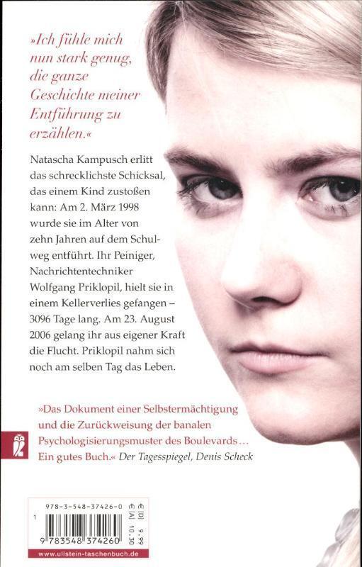 Rückseite: 9783548374260 | 3096 Tage | Natascha Kampusch | Taschenbuch | 284 S. | Deutsch | 2012