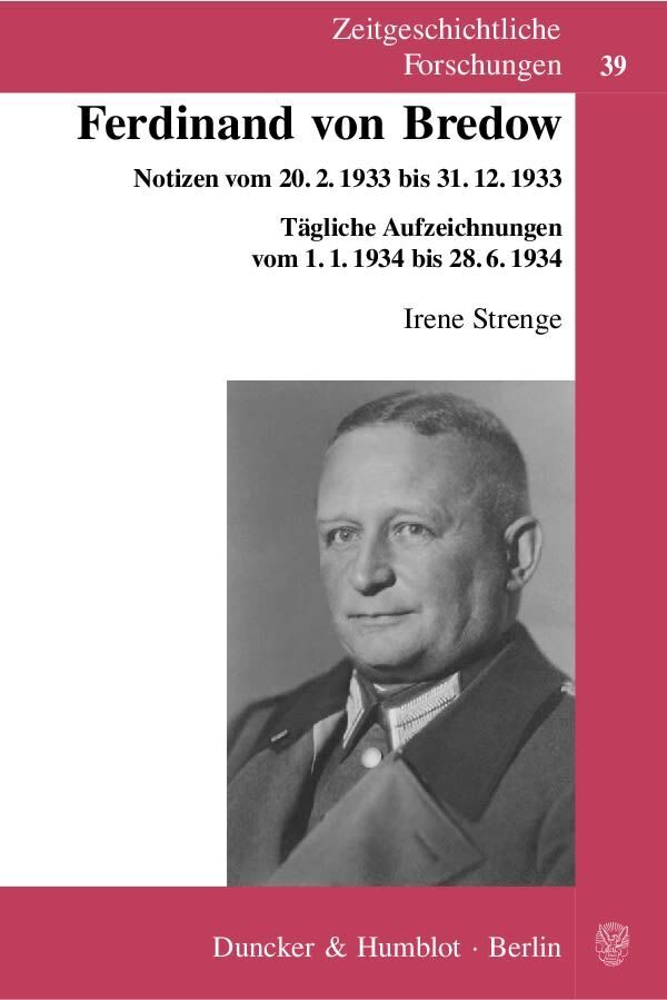 Cover: 9783428129607 | Ferdinand von Bredow. | Irene Strenge | Taschenbuch | 259 S. | Deutsch