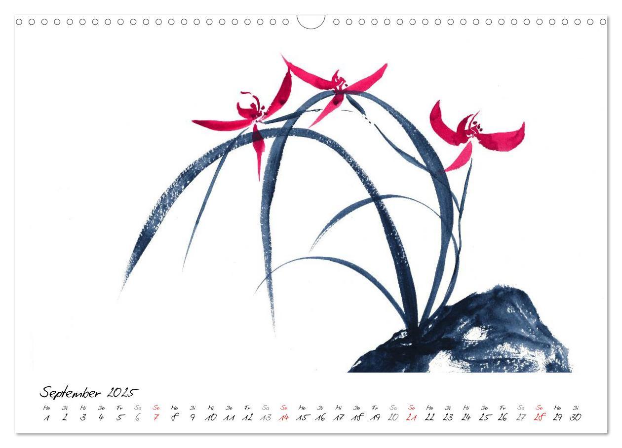 Bild: 9783435623501 | Asiatische Tuschmalerei (Wandkalender 2025 DIN A3 quer), CALVENDO...