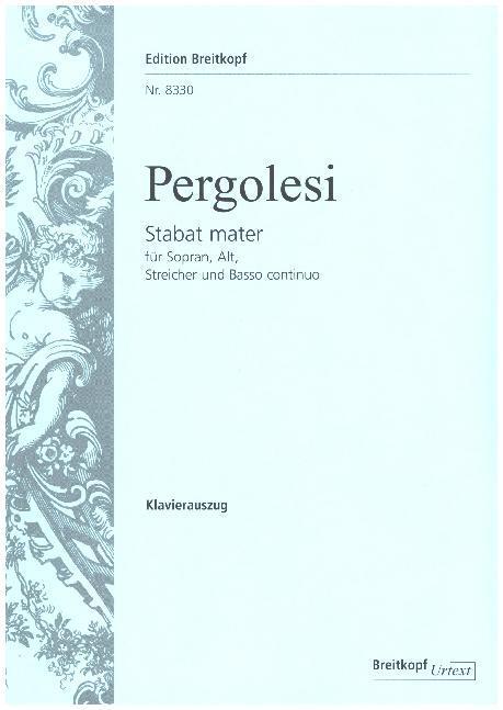 Cover: 9790004176382 | Stabat Mater, Klavierauszug | Giovanni Battista Pergolesi