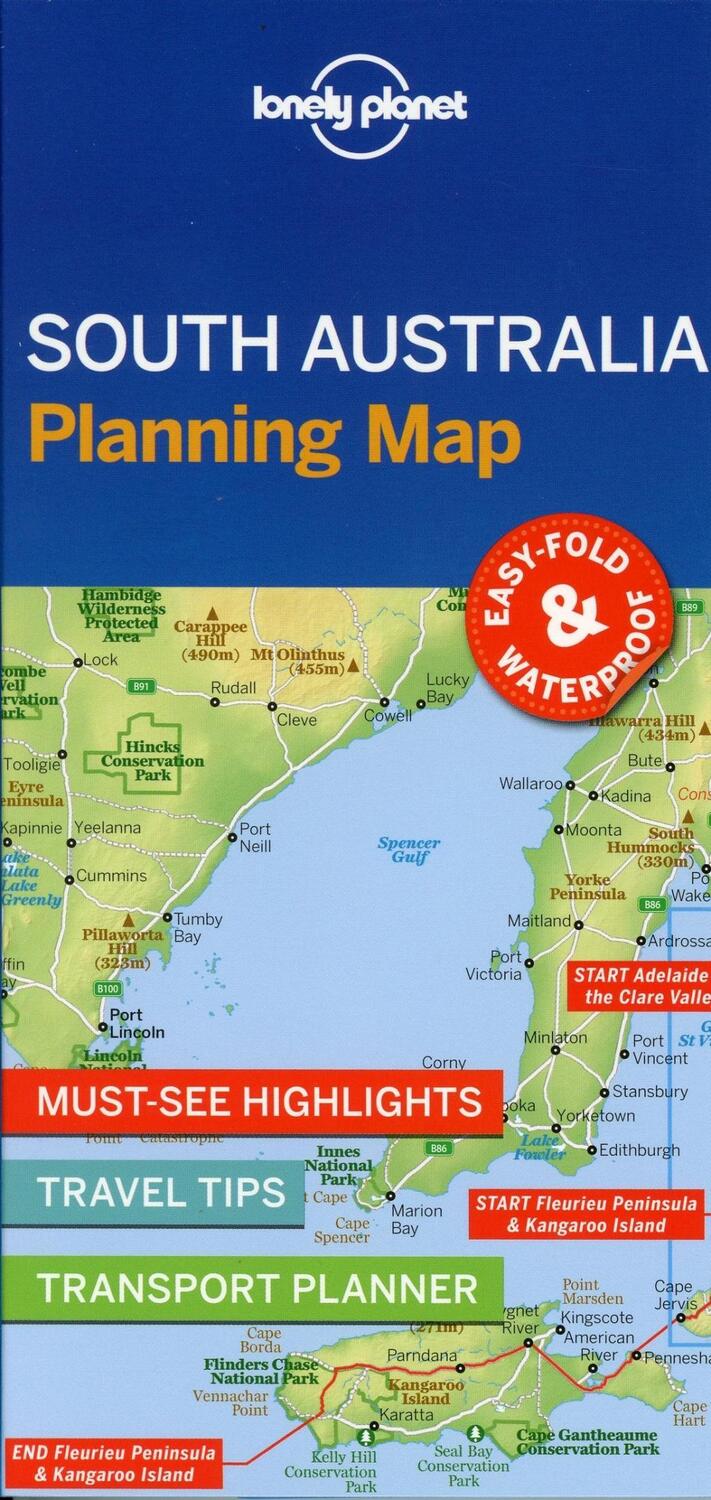Cover: 9781788686075 | Lonely Planet South Australia Planning Map | Lonely Planet | Englisch
