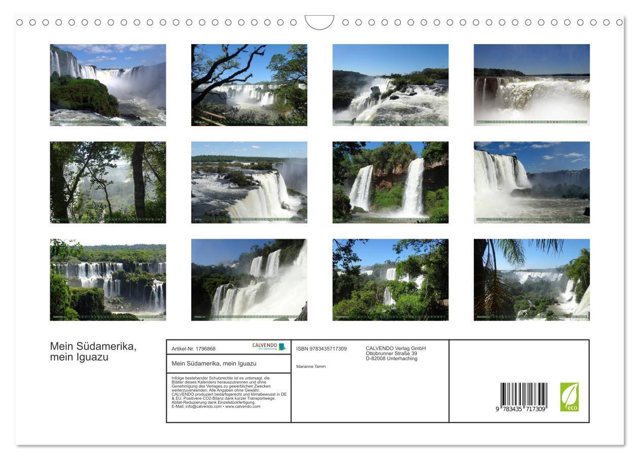 Bild: 9783435717309 | Mein Südamerika, mein Iguazu (Wandkalender 2025 DIN A3 quer),...