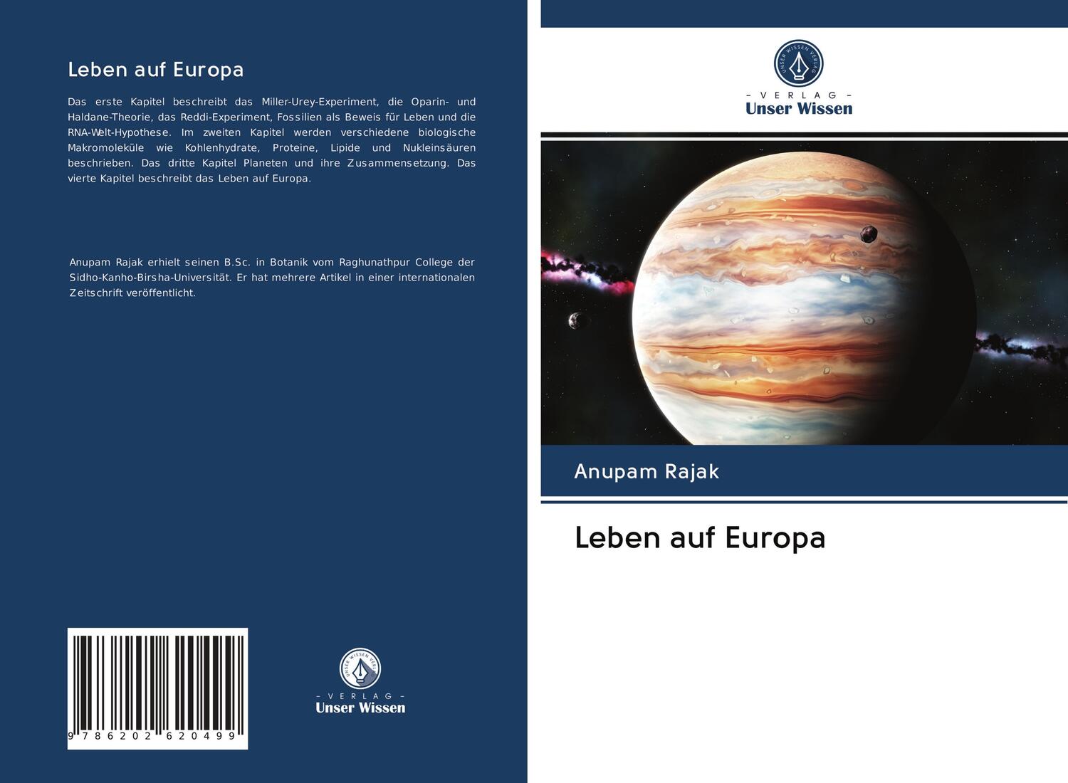 Cover: 9786202620499 | Leben auf Europa | Anupam Rajak | Taschenbuch | Paperback | 60 S.