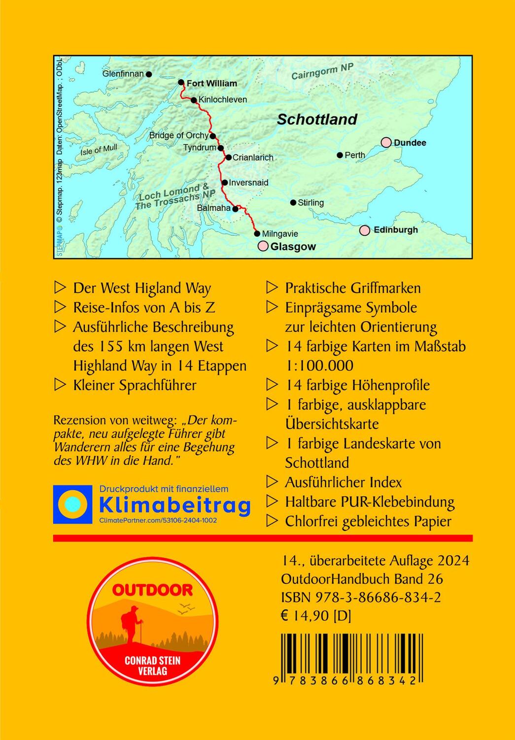 Rückseite: 9783866868342 | Schottland: West Highland Way | Hartmut Engel | Taschenbuch | 160 S.