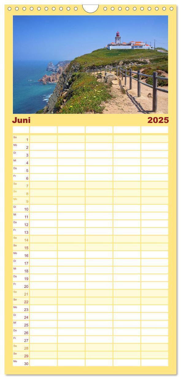 Bild: 9783457119150 | Familienplaner 2025 - Portugal mit 5 Spalten (Wandkalender, 21 x 45...