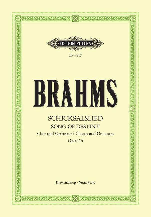 Cover: 9790014019709 | Schicksalslied op. 54 | Johannes Brahms | Taschenbuch | Klavierauszug