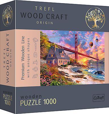 Cover: 5900511201642 | Holz Puzzle 1000 Sonnenuntergang am Golden Gate | Spiel | Deutsch