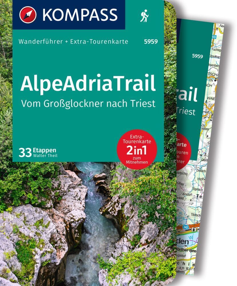 Cover: 9783991217237 | KOMPASS Wanderführer AlpeAdriaTrail, Vom Großglockner nach Triest,...