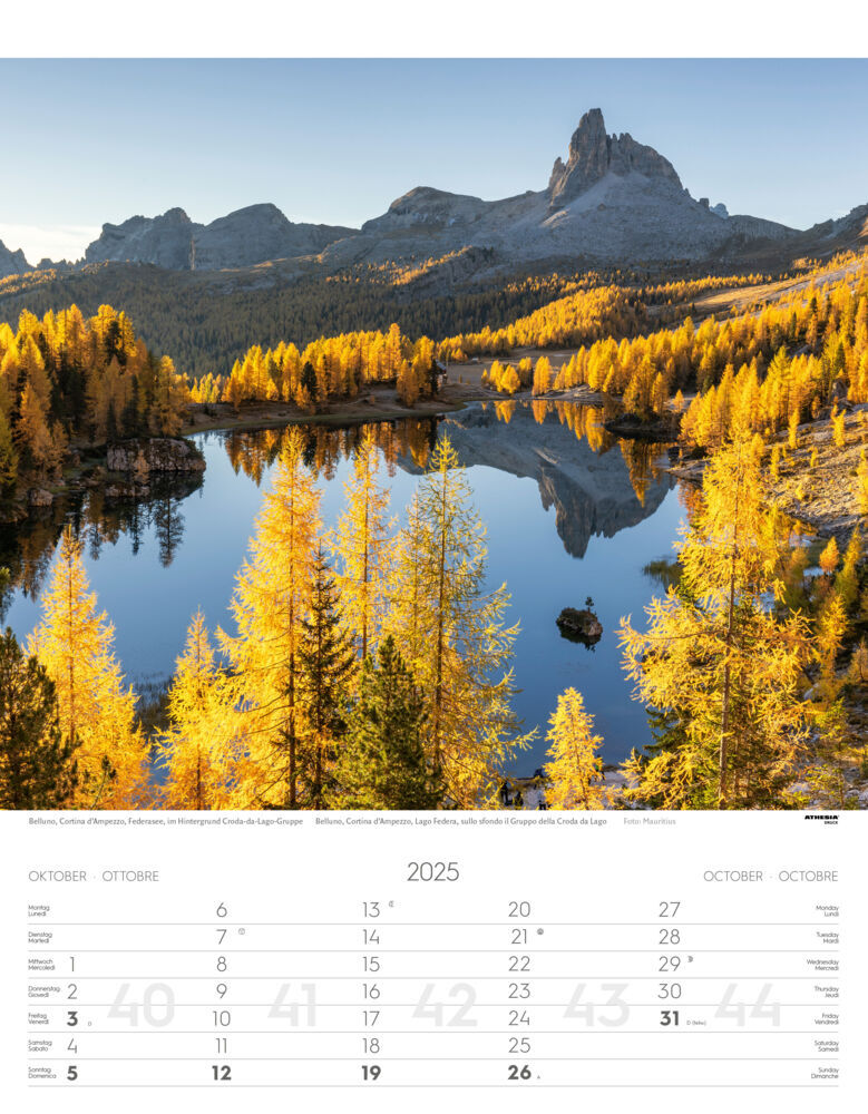 Bild: 9788868397395 | Weltnaturerbe Dolomiten Kalender 2025 | Athesia-Tappeiner Verlag