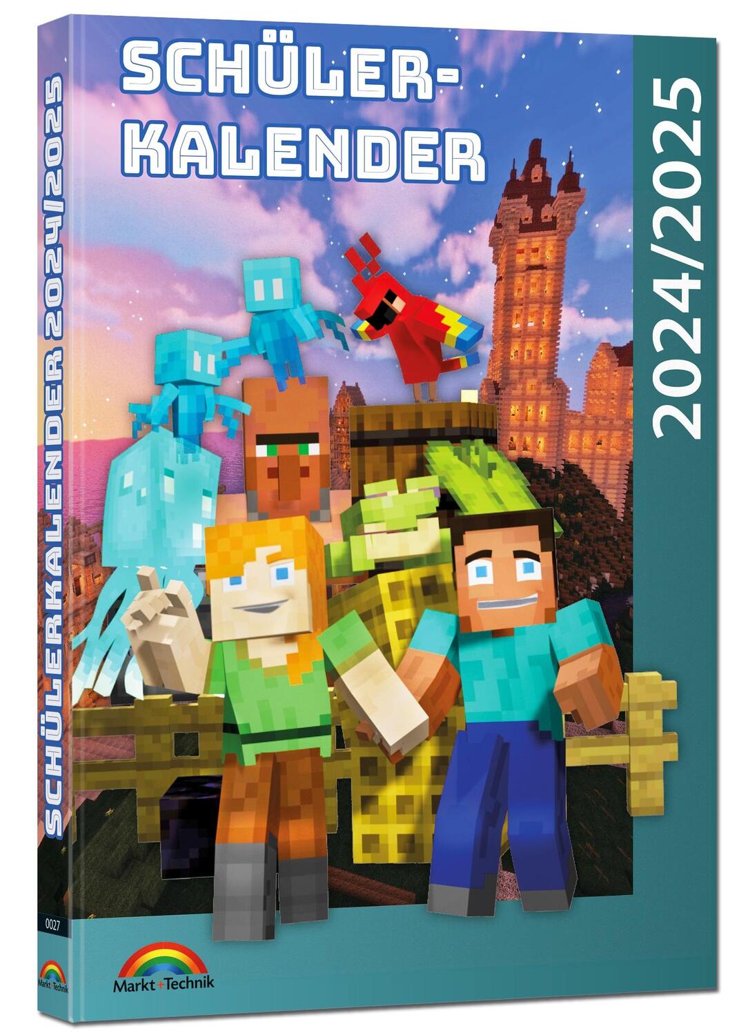 Cover: 9783988100276 | Schülerkalender 2024/2025 mit Minecraft; inklusive Tipps, Tricks &amp;...
