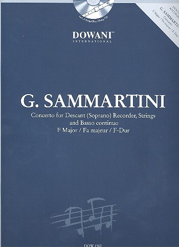 Cover: 9783905477184 | Concerto for Descant Recorder, Strings, B.c. in F | Sammartini | 2017