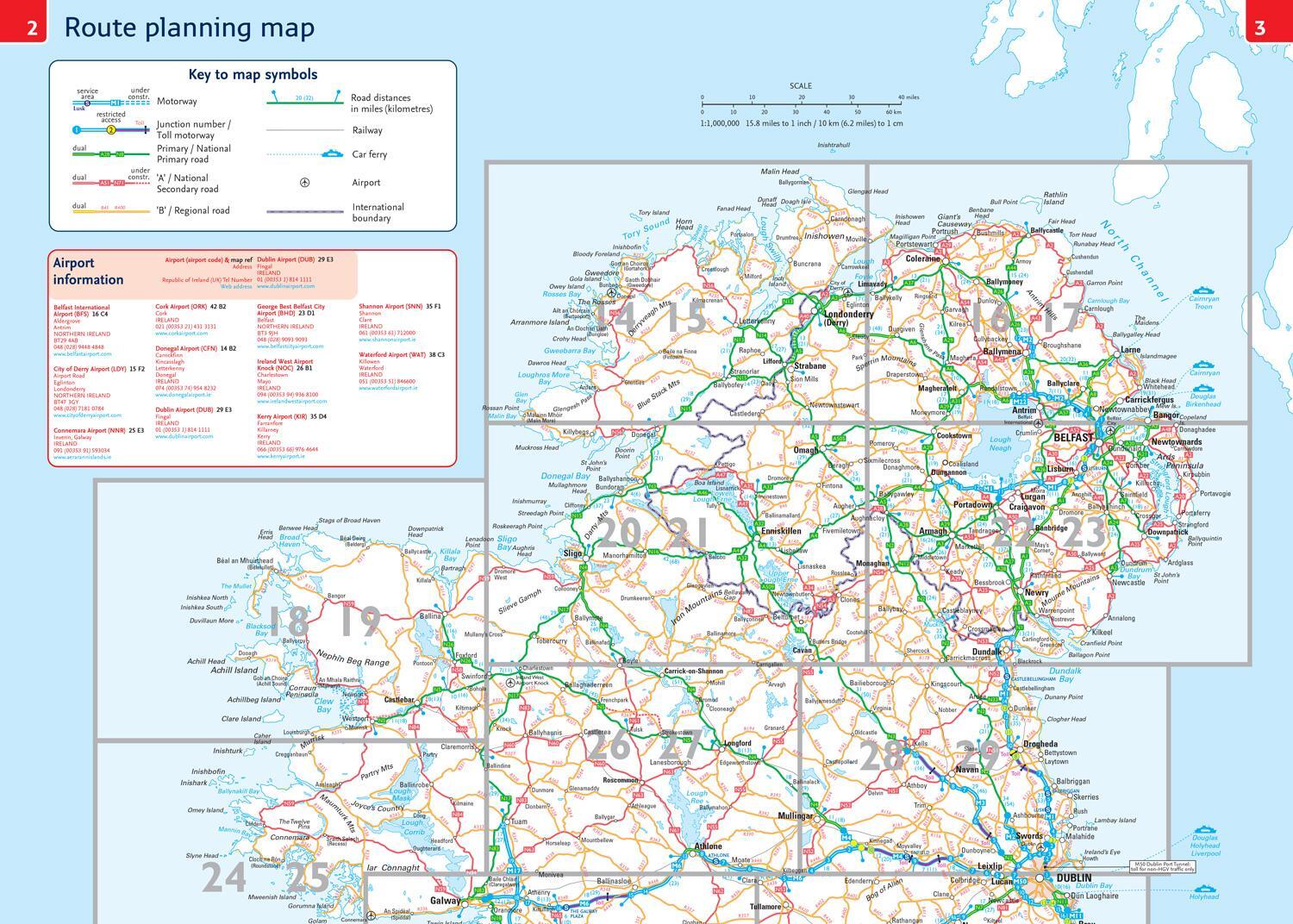 Bild: 9780008597672 | Road Atlas Ireland | Touring Edition A4 Paperback | Collins Maps