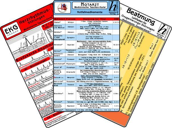 Cover: 9783869572383 | Notarzt Karten-Set - Herzrhythmusstörungen, Notfallmedikamente,...