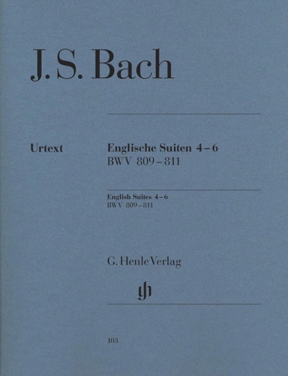 Cover: 9790201801032 | Johann Sebastian Bach - Englische Suiten 4-6, BWV 809-811 | Steglich