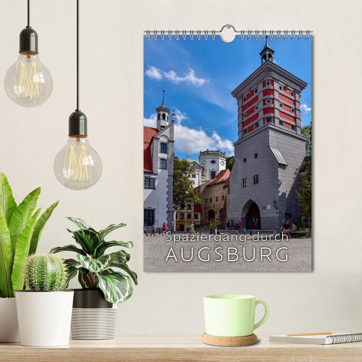 Bild: 9783457018293 | Spaziergang durch Augsburg (Wandkalender 2025 DIN A4 hoch),...