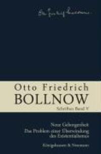Cover: 9783826041877 | Otto Friedrich Bollnow: Schriften - Band 5 | Ursula Boelhauve (u. a.)