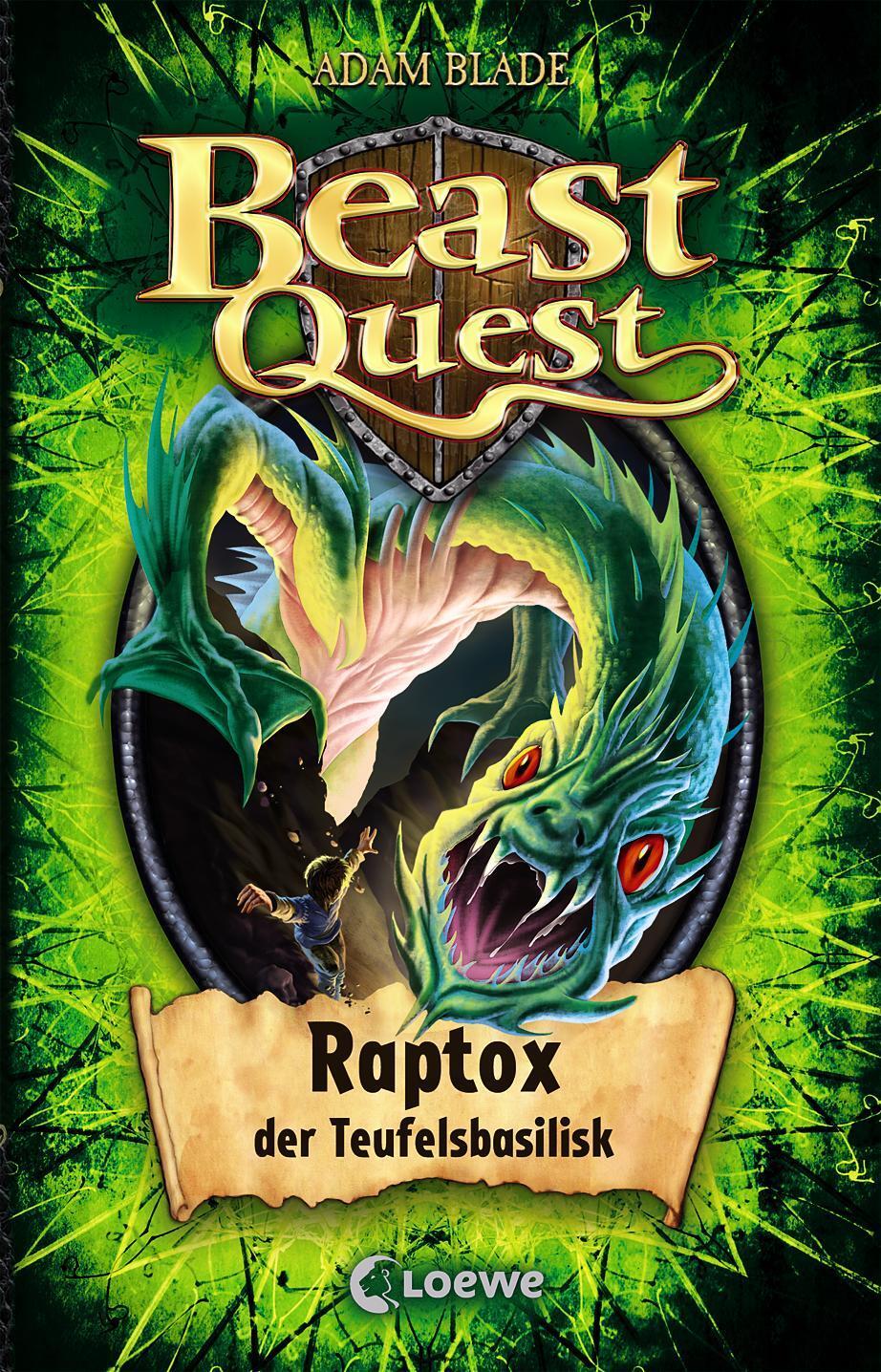 Cover: 9783785581353 | Beast Quest 39. Raptox, der Teufelsbasilisk | Band 39 | Adam Blade