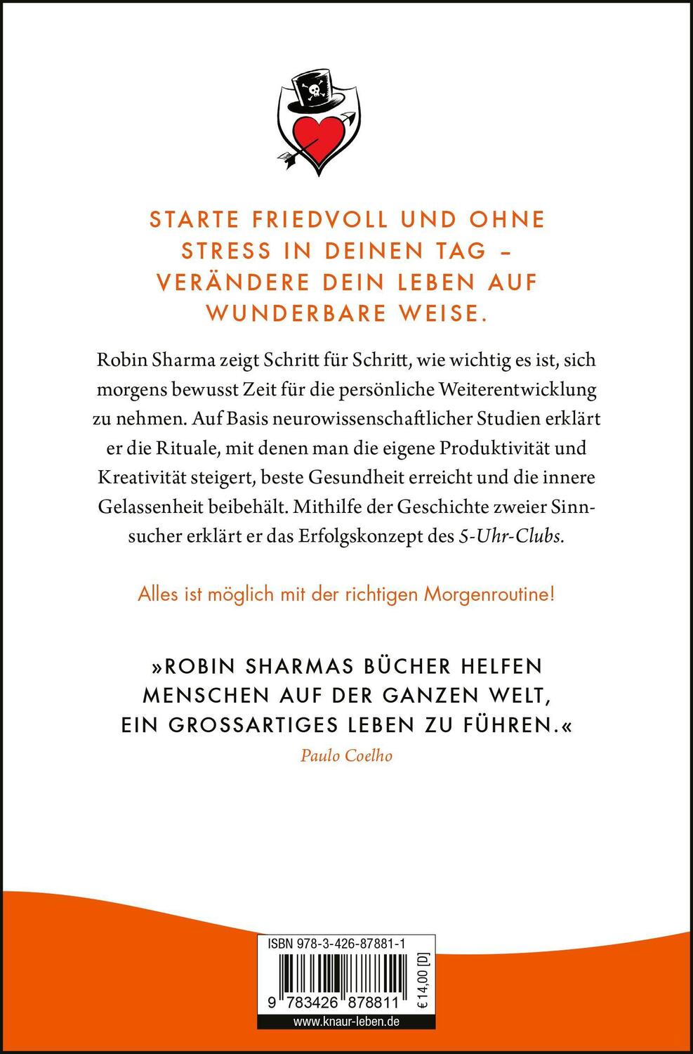 Rückseite: 9783426878811 | Der 5-Uhr-Club | Robin Sharma | Taschenbuch | 400 S. | Deutsch | 2022