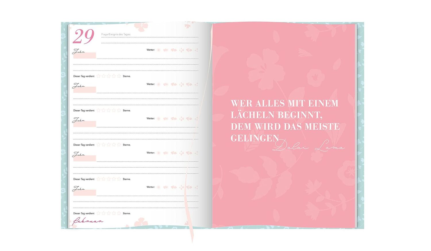 Bild: 9783969669631 | 5 Jahresbuch: Das Tagebuch für 5 Jahre Rosa 5 Jahres Kalender zum...