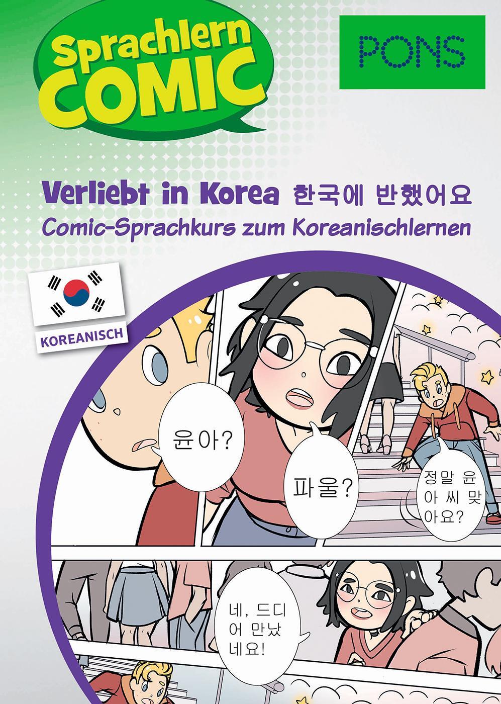 Cover: 9783125622067 | PONS Sprachlern-Comic Koreanisch - Verliebt in Korea | Taschenbuch