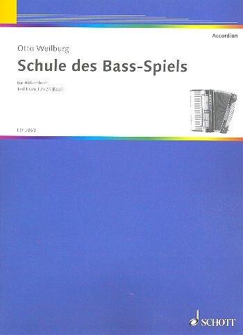 Cover: 9790001046442 | Schule des Bass-Spiels | Teil 1: ab 12 und 24 Bass. Band 1. Akkordeon.