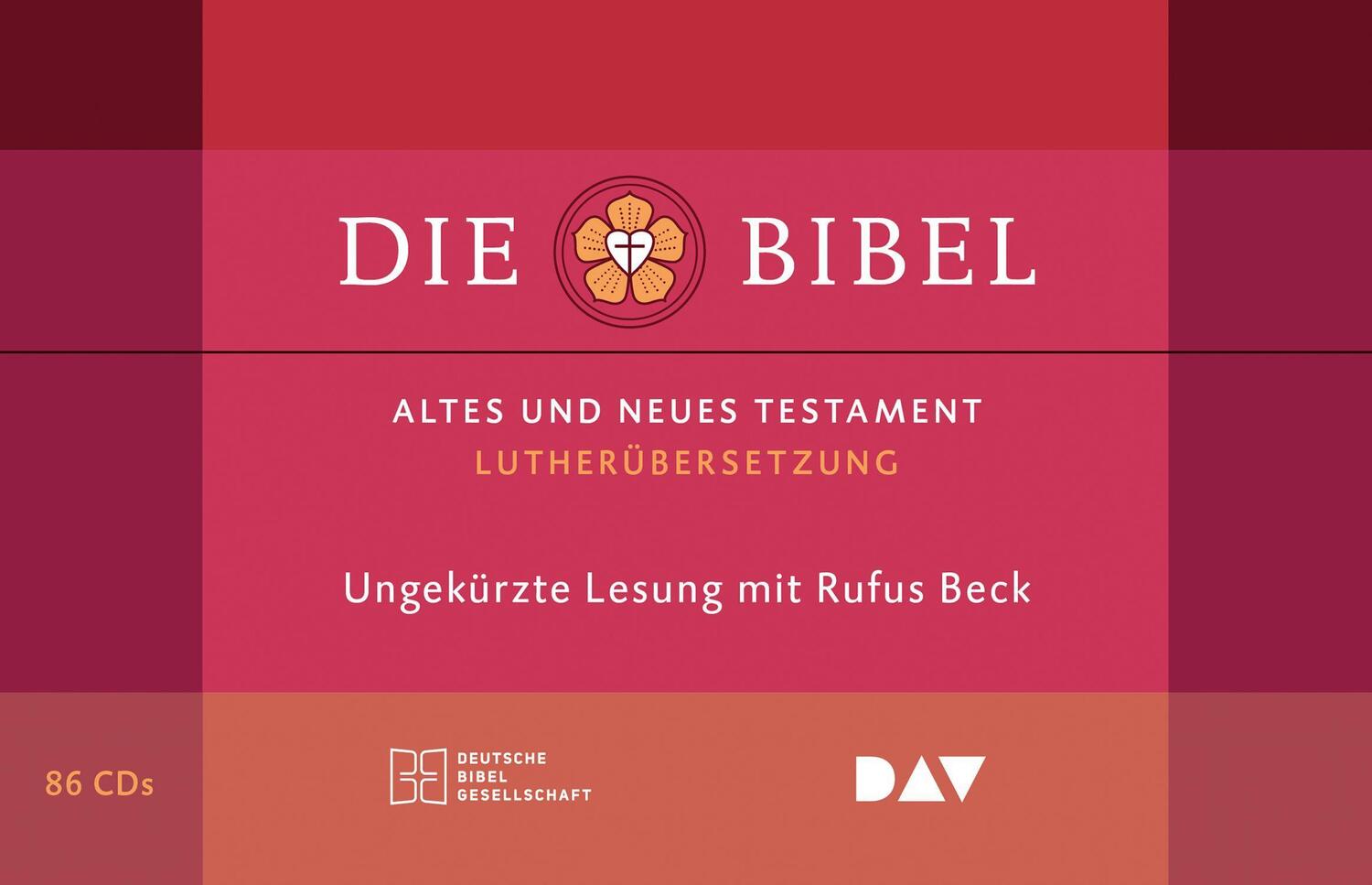 Cover: 9783742411815 | Die Bibel. Gelesen von Rufus Beck | Audio-CD | 86 Audio-CDs | Deutsch