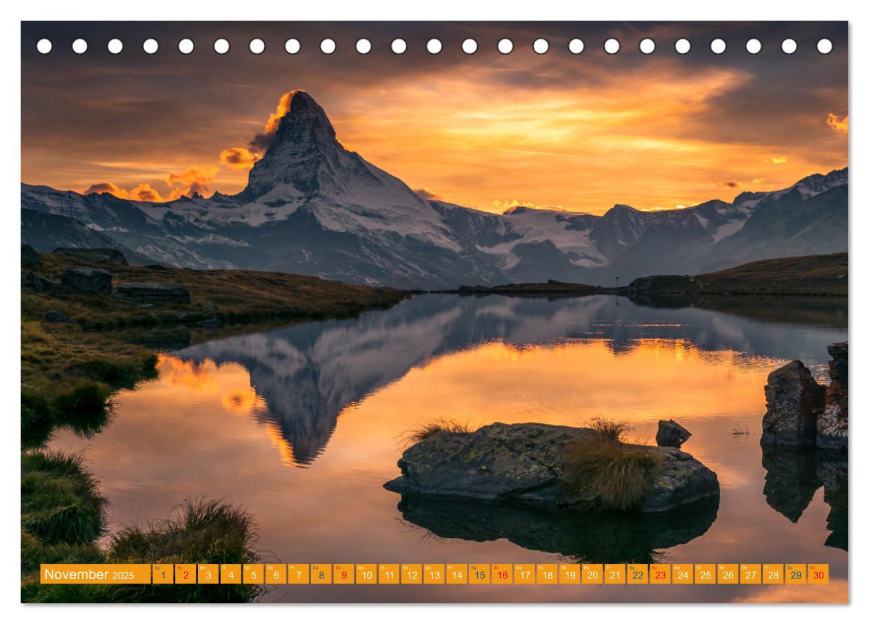 Bild: 9783383826443 | MATTERHORN Impressionen (Tischkalender 2025 DIN A5 quer), CALVENDO...