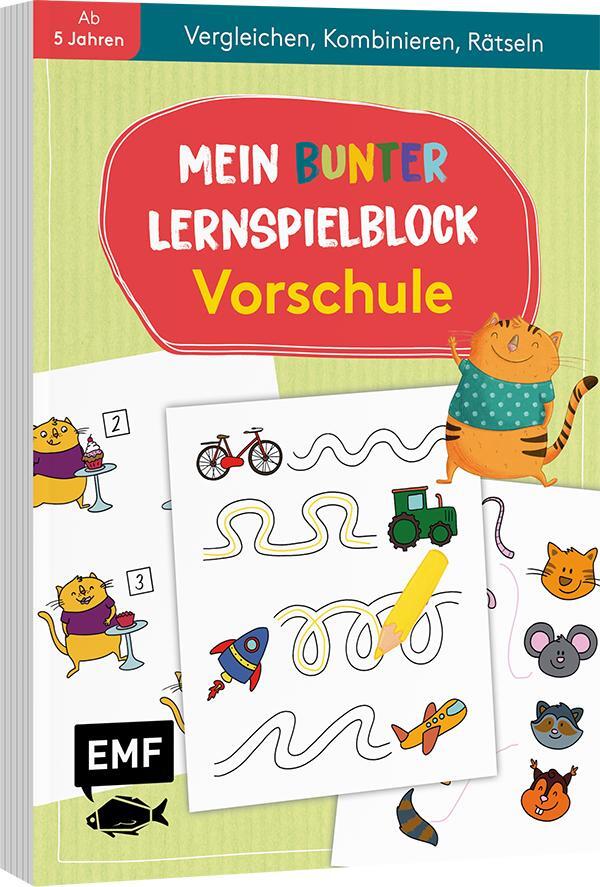 Cover: 9783745903621 | Mein bunter Lernspielblock - Vorschule: Vergleichen, Kombinieren,...