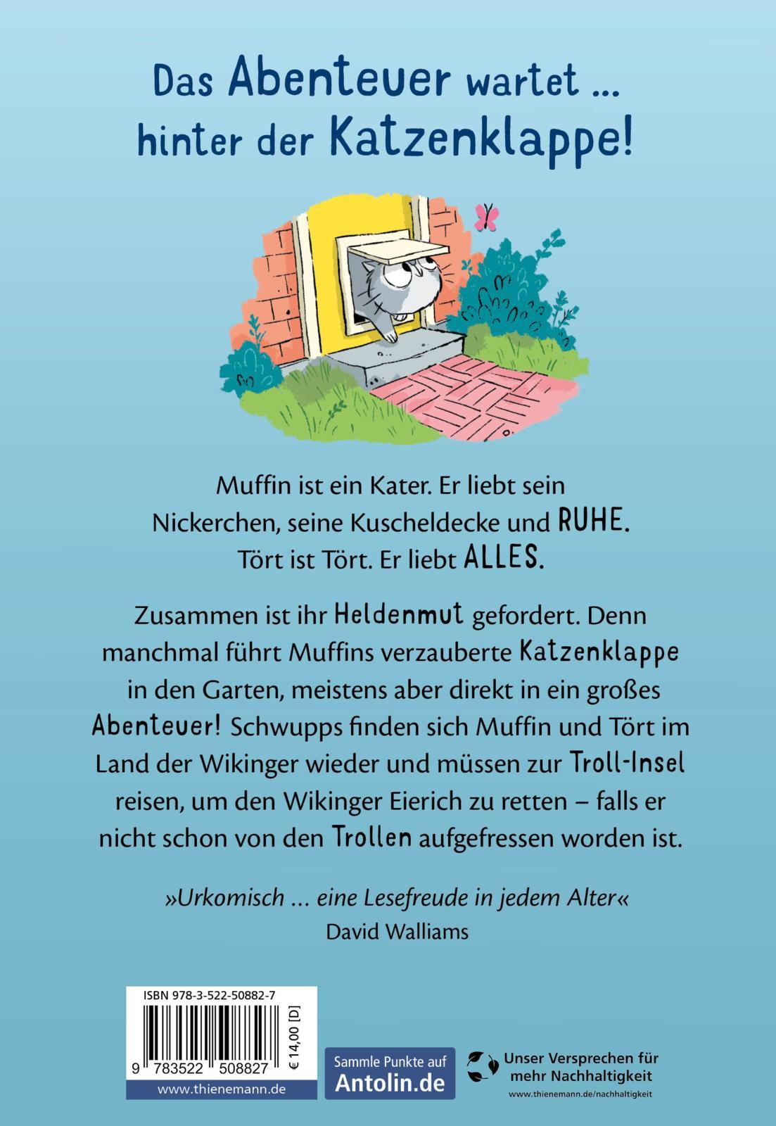 Rückseite: 9783522508827 | Muffin und Tört! 1: Bei den Wikingern | Adam Stower | Buch | 192 S.