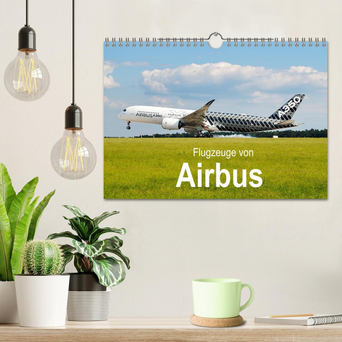 Bild: 9783383970023 | Flugzeuge von Airbus (Wandkalender 2025 DIN A4 quer), CALVENDO...