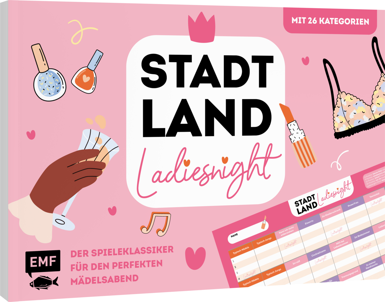 Cover: 4260478341838 | Stadt, Land, Ladiesnight - Der Spieleklassiker für den perfekten...