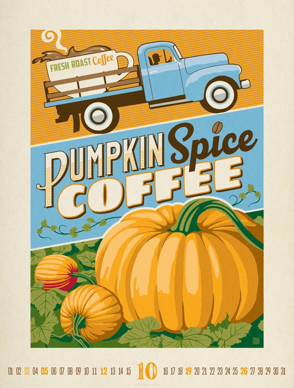Bild: 9783838425702 | Coffee Time - Kaffee-Plakate Kalender 2025 | Ackermann Kunstverlag