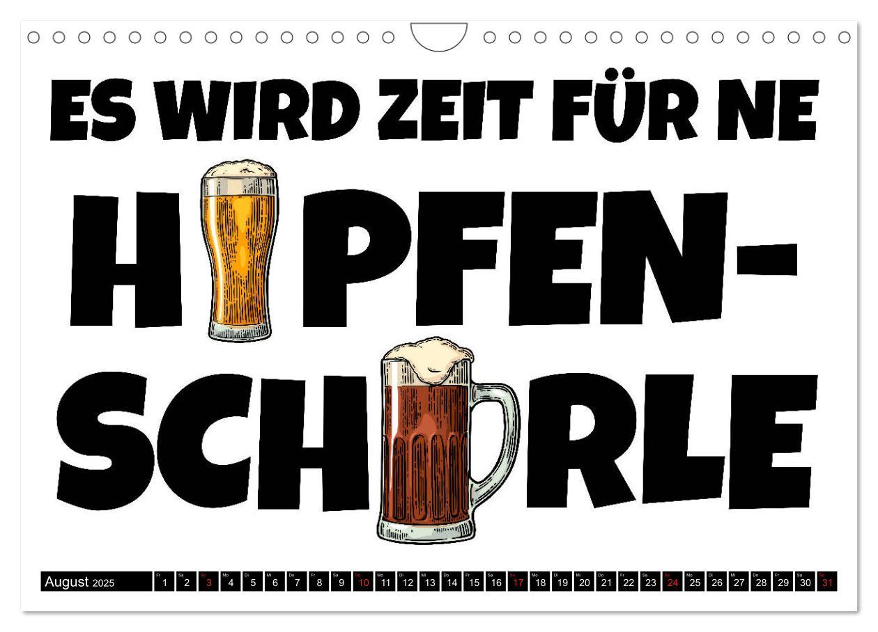 Bild: 9783435211357 | Bier - Lustige Sprüche und Grafiken (Wandkalender 2025 DIN A4...