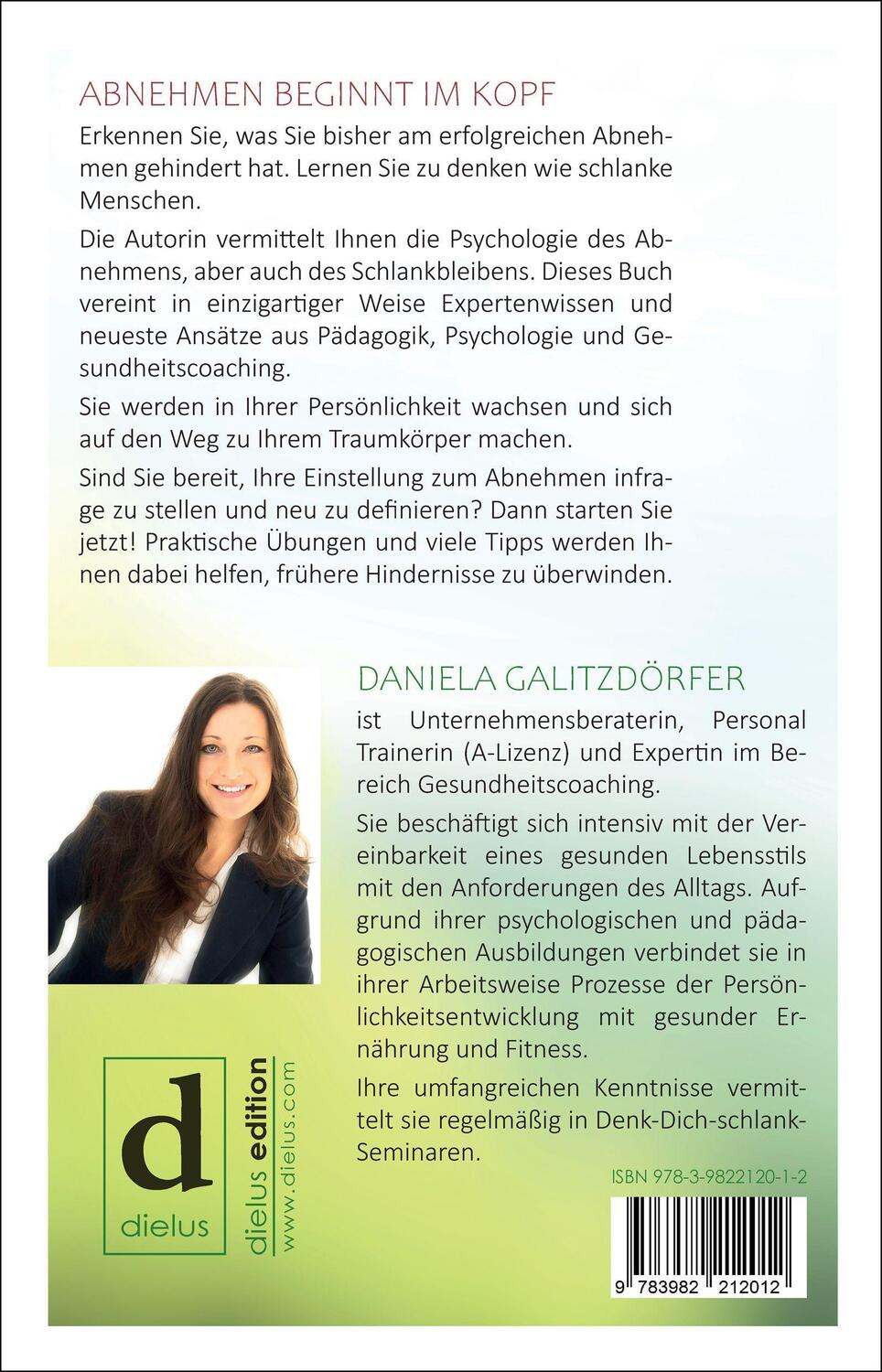 Bild: 9783982212012 | DENK DICH SCHLANK | Daniela Galitzdörfer | Taschenbuch | Deutsch