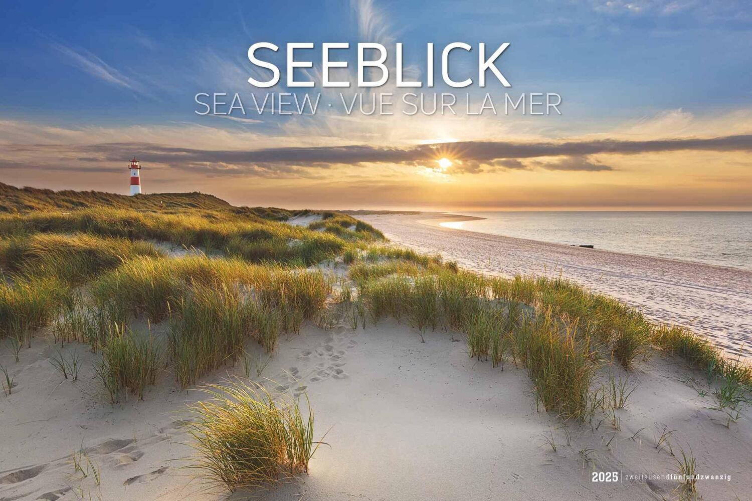 Cover: 4251732343392 | Seeblick 2025 - Bildkalender quer 49,5x33 cm - Sea View - die...