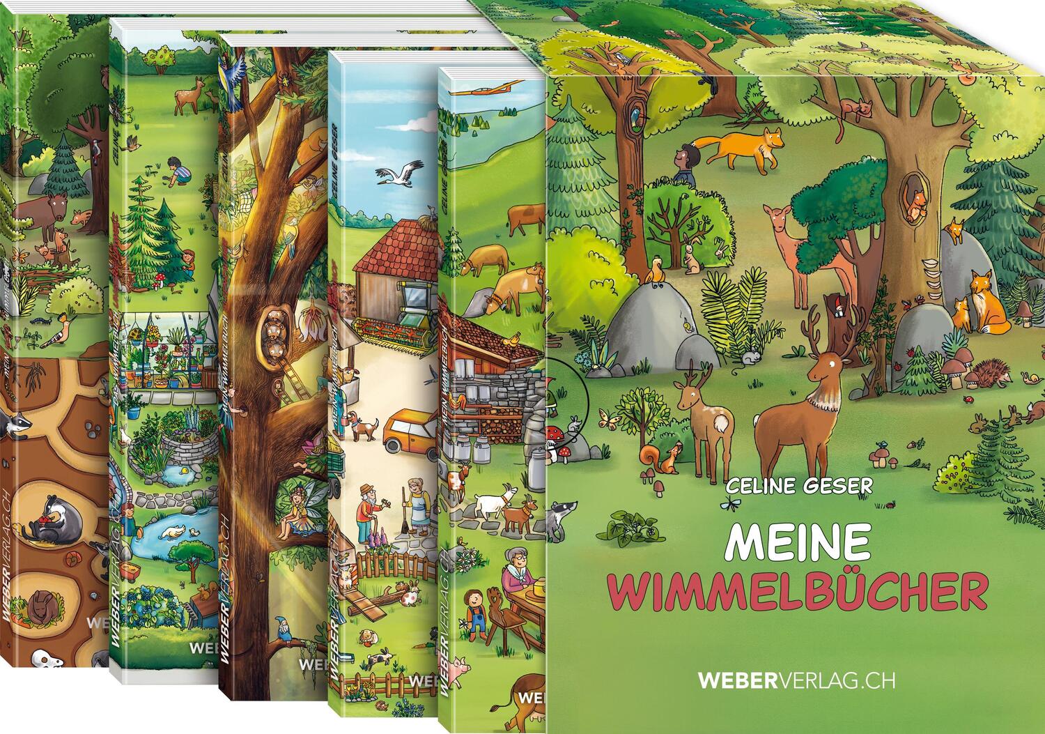 Cover: 9783038184232 | Meine Wimmelbücher | 5er-Set mit Schuber | Celine Geser | Buch | 2022