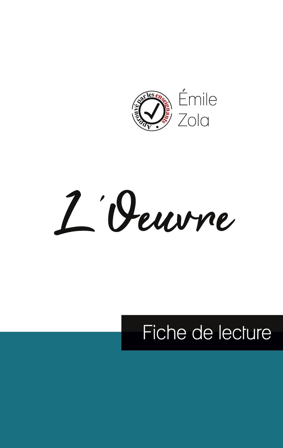 Cover: 9782759311194 | L'Oeuvre de Émile Zola (fiche de lecture et analyse complète de...