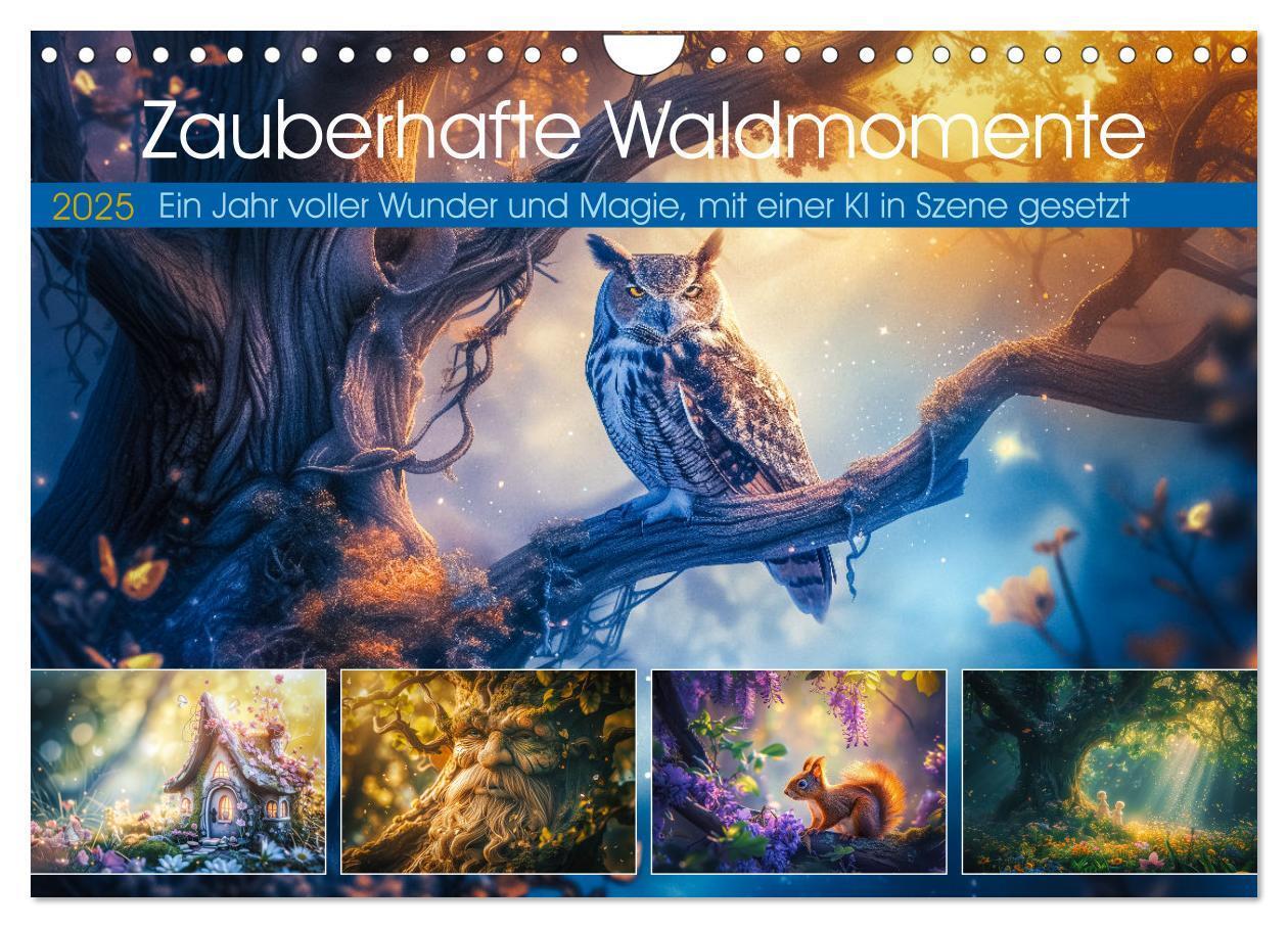 Cover: 9783457153604 | Zauberhafte Waldmomente (Wandkalender 2025 DIN A4 quer), CALVENDO...