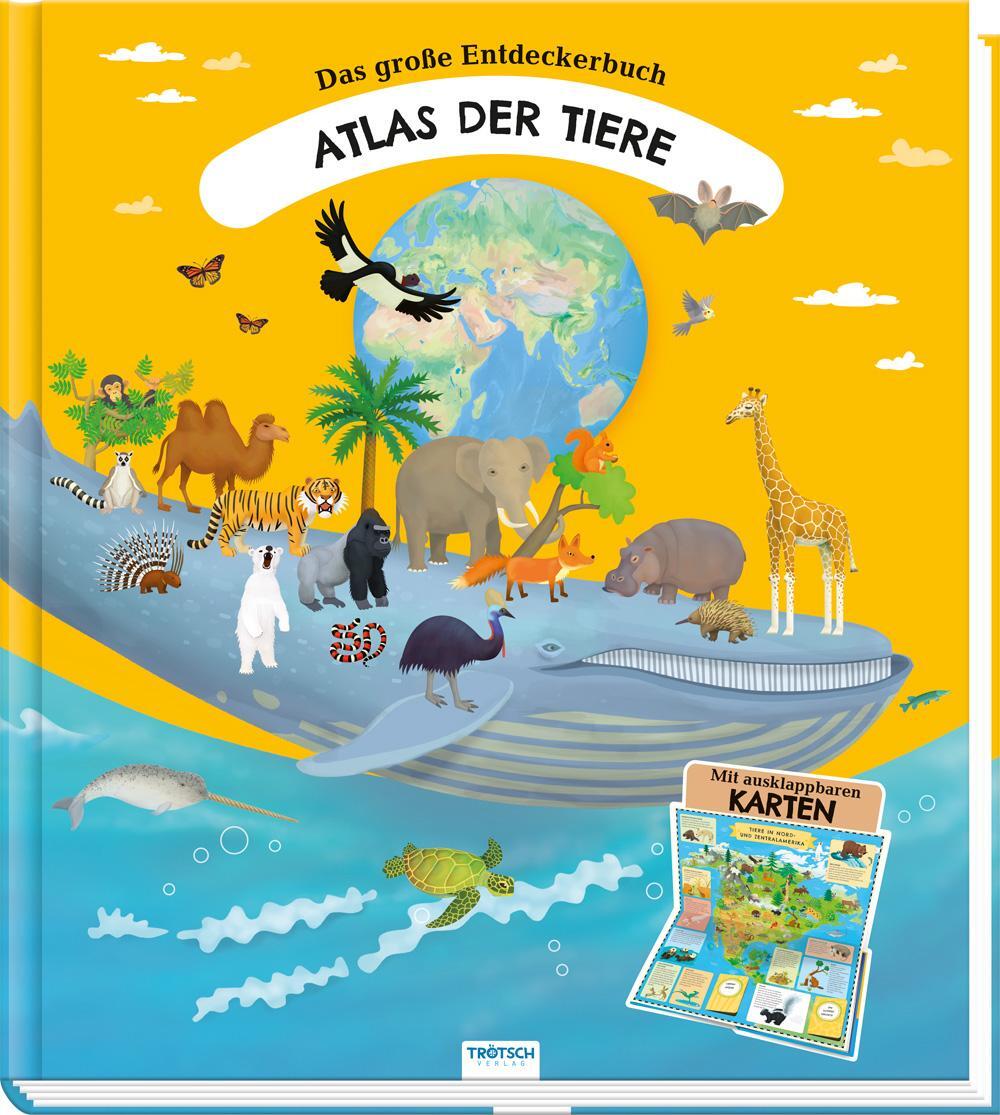 Cover: 9783965526761 | Trötsch Kinderatlas Das große Entdeckerbuch Atlas der Tiere | Co.KG